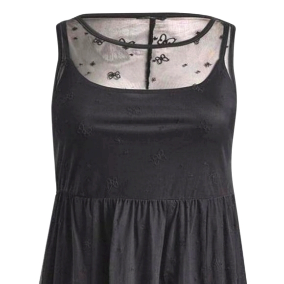 ❤NWT VINTAGE TORRID MINNIE MICKEY MOUSE PRINT SHEER MESH MAXI DRESS DISNEY PLUS - Picture 13 of 16